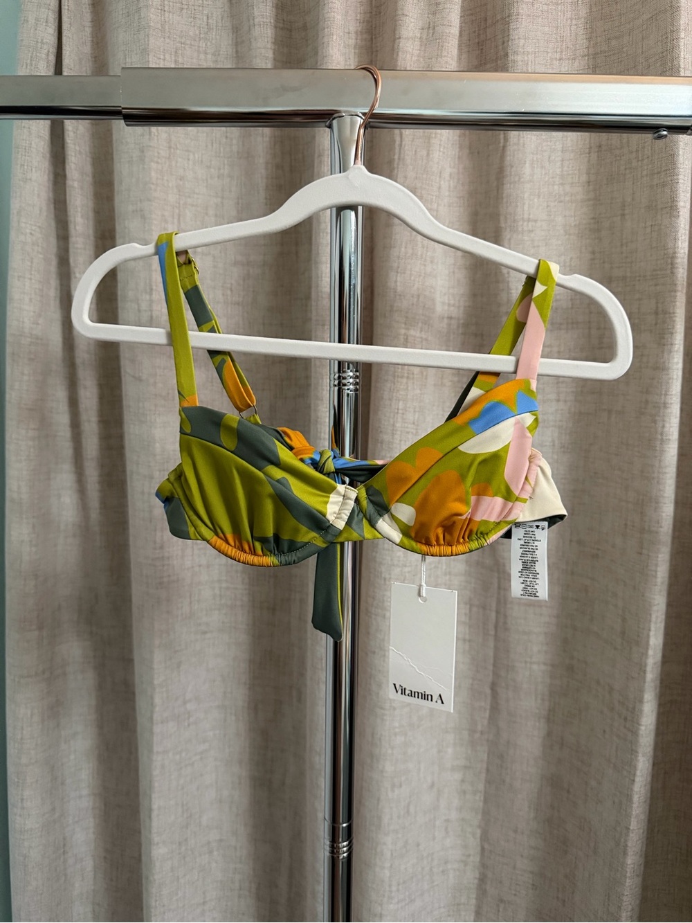 Vitamin A Multicolor Floral Underwire Bikini Top
